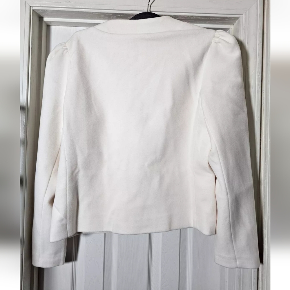 Dudley Stephens Diana Button Front Jacket Women's Size XL Cream Fleece Sold Out - Picture 7 of 9